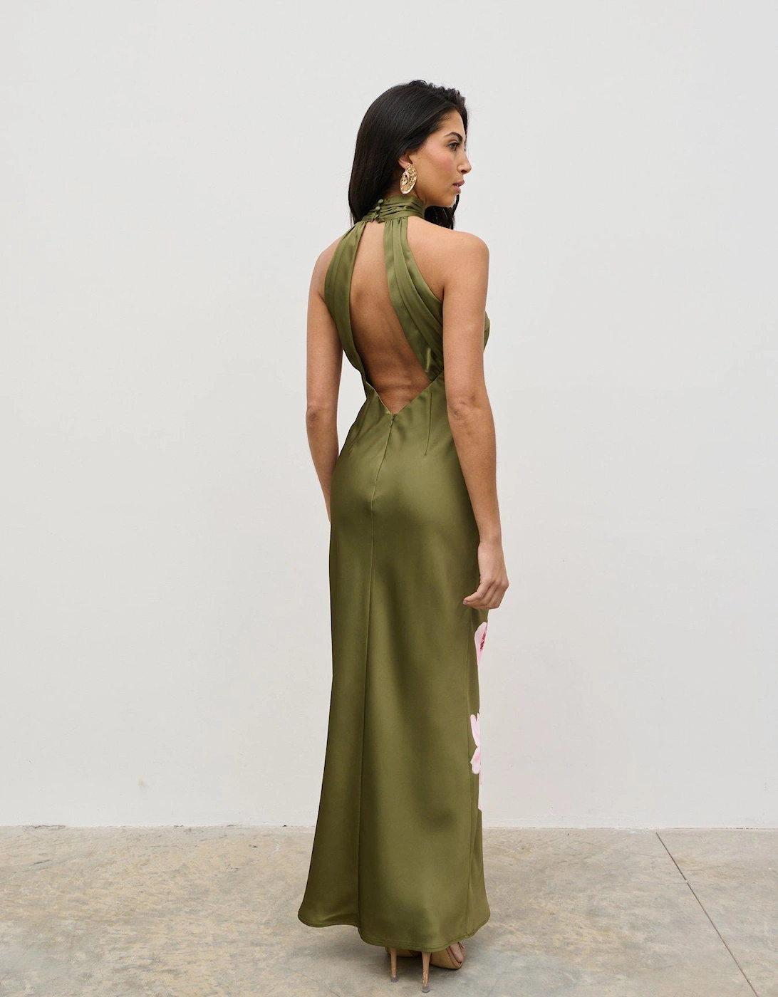 Kiara Halterneck Maxi Dress - Multi