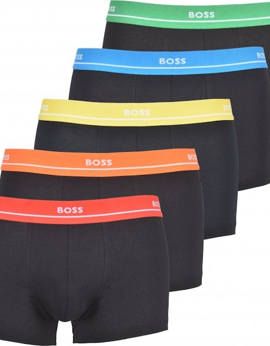 5-Pack Classic Boxer Trunks, Black/multicolours, 9 of 8