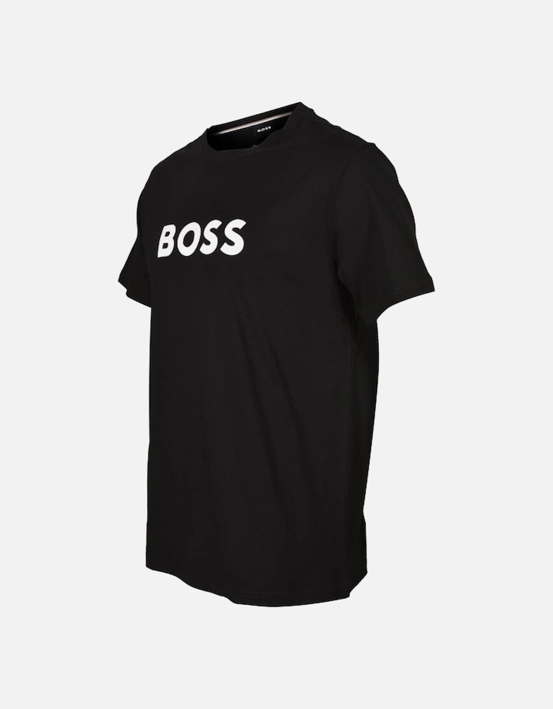 Logo Print UV-Absorbent Beachwear T-Shirt, Black