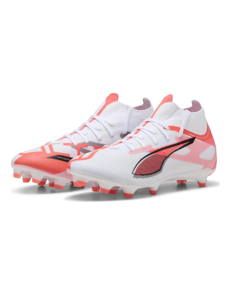 Womens Ultra 5 Match Laceless Firm Ground Football Boots - White