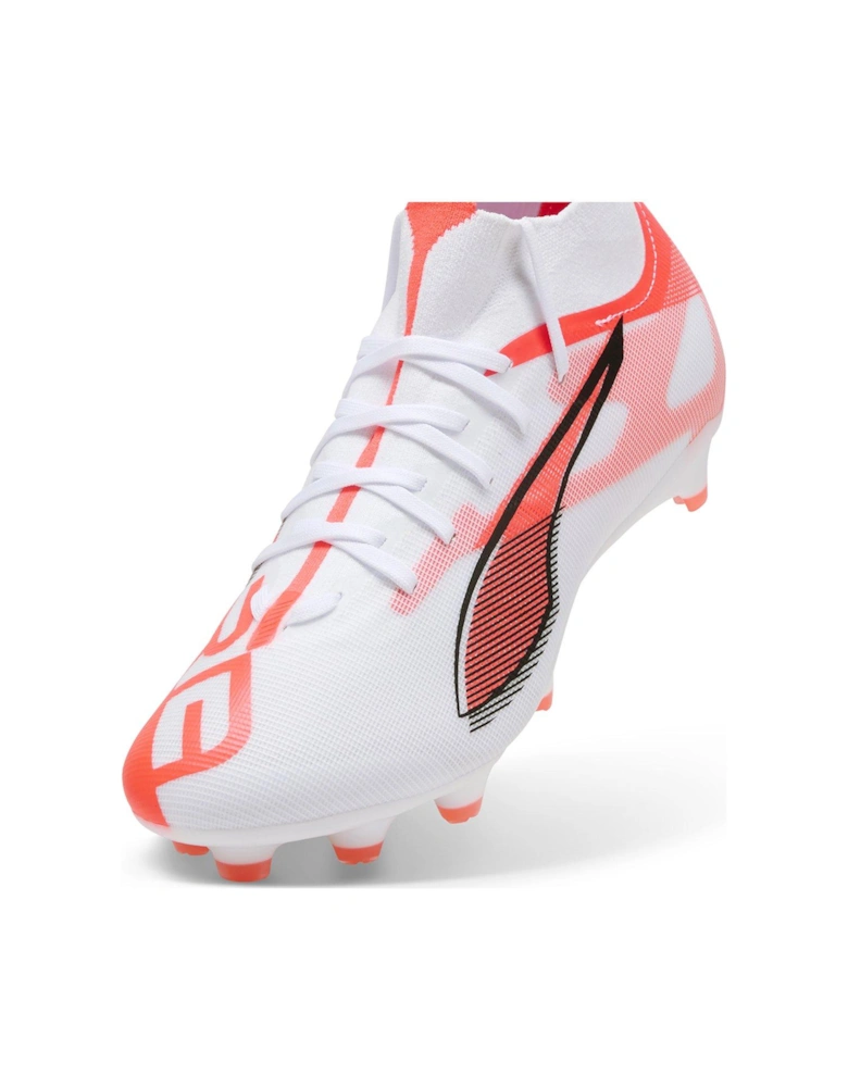 Womens Ultra 5 Match Laceless Firm Ground Football Boots - White
