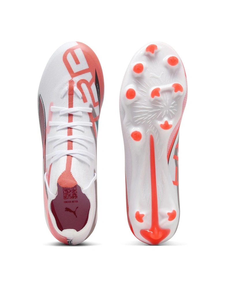 Womens Ultra 5 Match Laceless Firm Ground Football Boots - White
