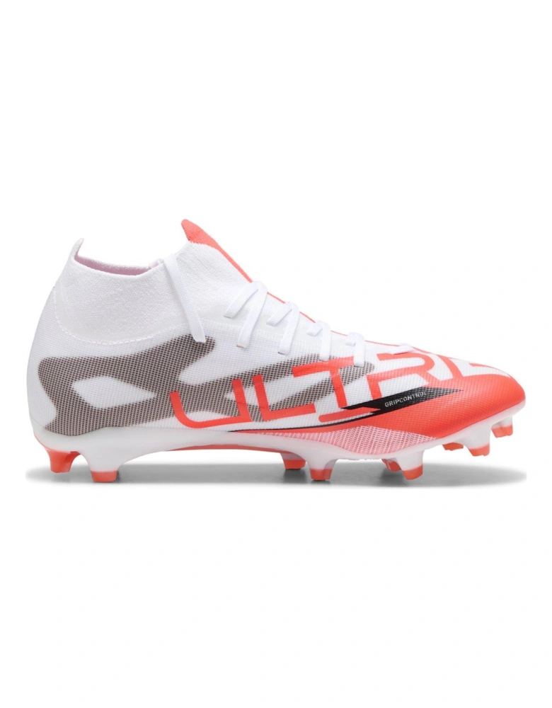 Womens Ultra 5 Match Laceless Firm Ground Football Boots - White
