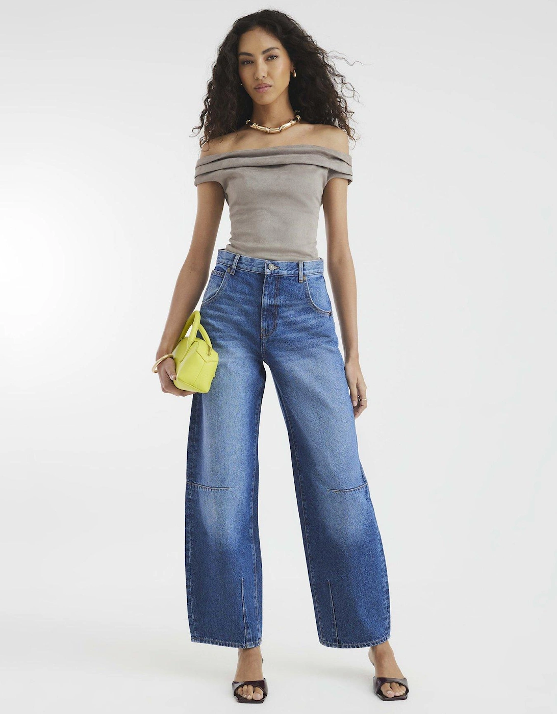 Balloon Leg Jeans - Blue, 2 of 1