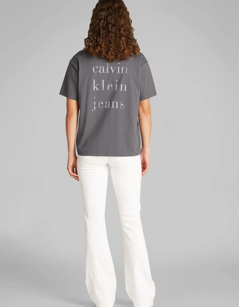 Graphic Back T-Shirt - Grey