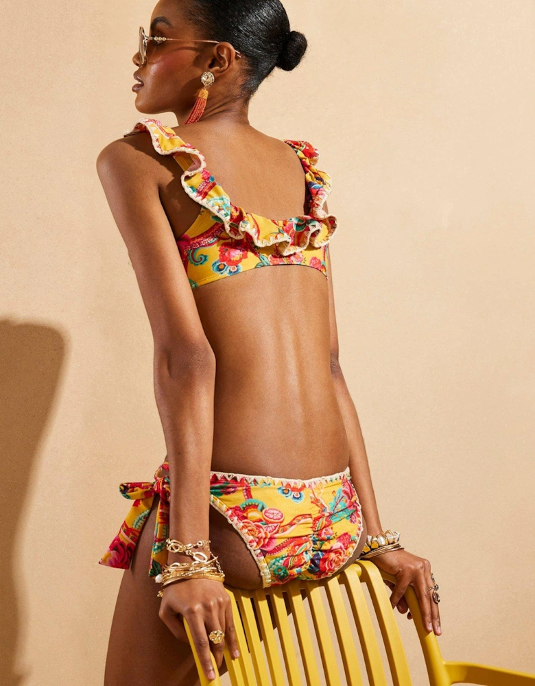 Del Maar Frill Cami Bikini - Yellow