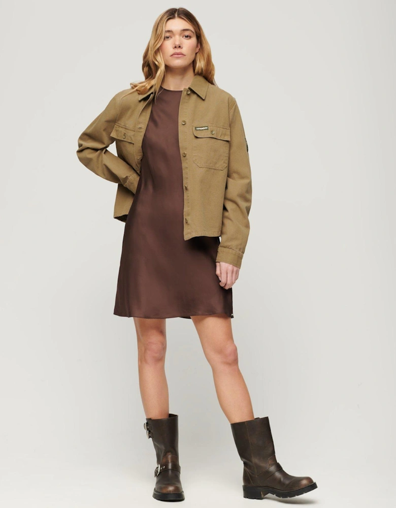 Embellished Military Jacket - Green