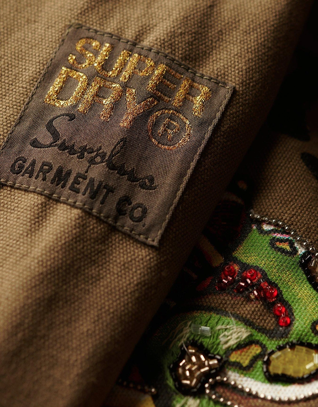 Embellished Military Jacket - Green