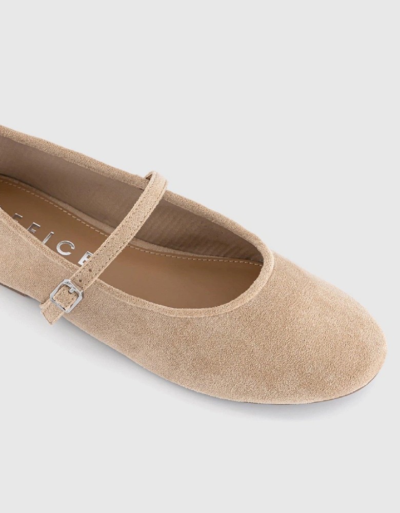 Micro Mary Janes - Beige