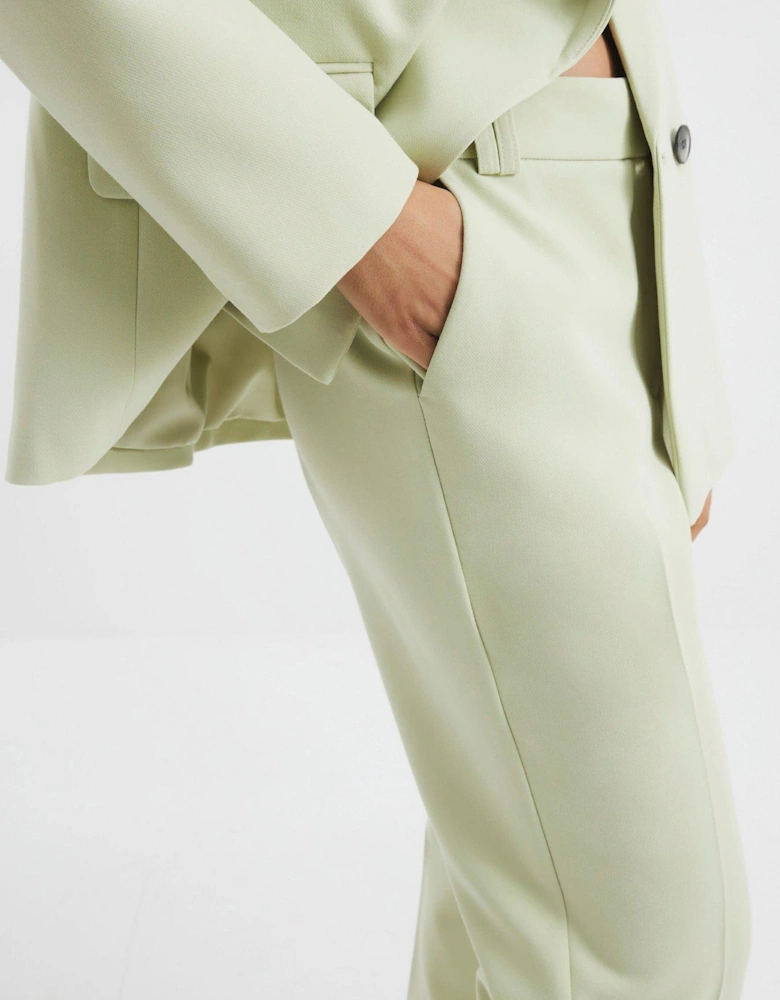 Petite Slim Flare Trouser - Light Green