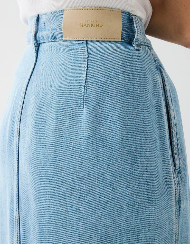 Aime Denim Maxi Skirt Trendsetter - Light Blue