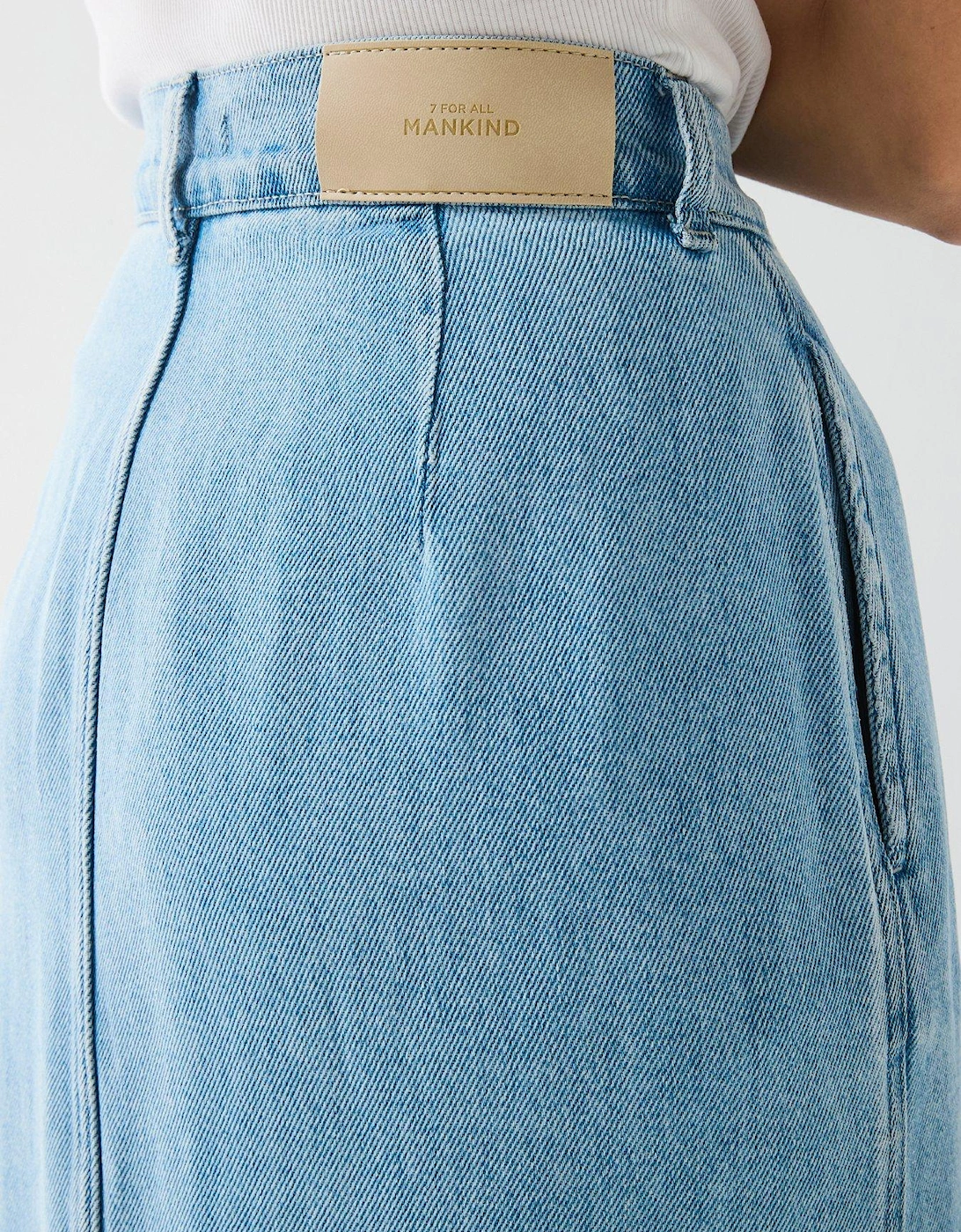 Aime Denim Maxi Skirt Trendsetter - Light Blue