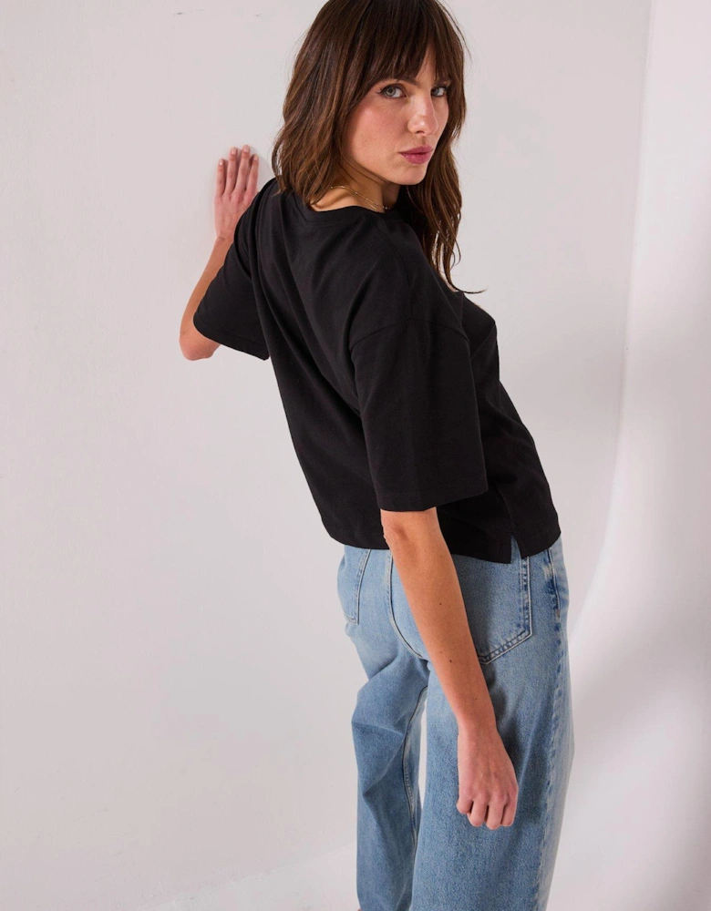 Relaxed Fit Tee - Black