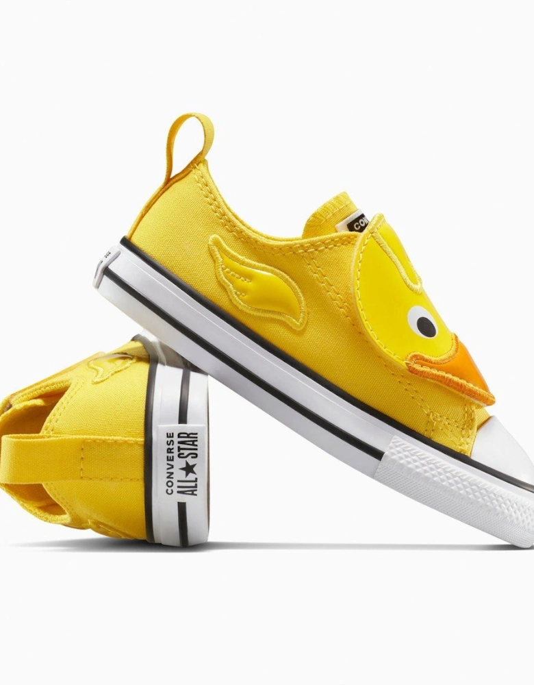 Toddler Ox Trainers - Egret/Lt Jellyfish Jitter/White