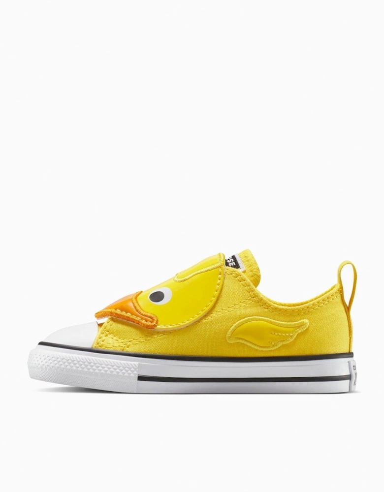 Toddler Ox Trainers - Egret/Lt Jellyfish Jitter/White
