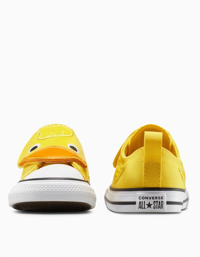 Toddler Ox Trainers - Egret/Lt Jellyfish Jitter/White