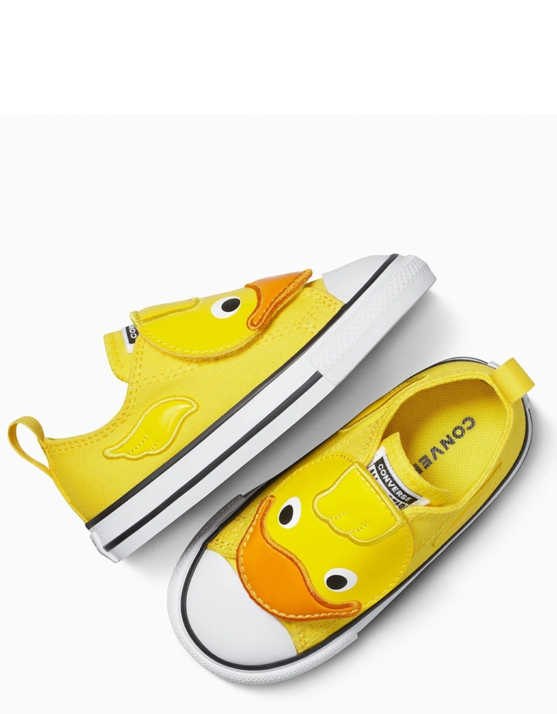 Toddler Ox Trainers - Egret/Lt Jellyfish Jitter/White