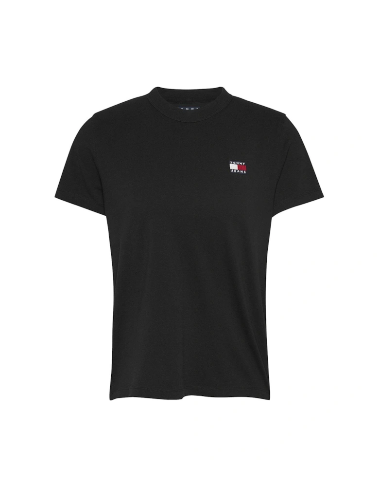 Badge Logo Relaxed T-Shirt - Black
