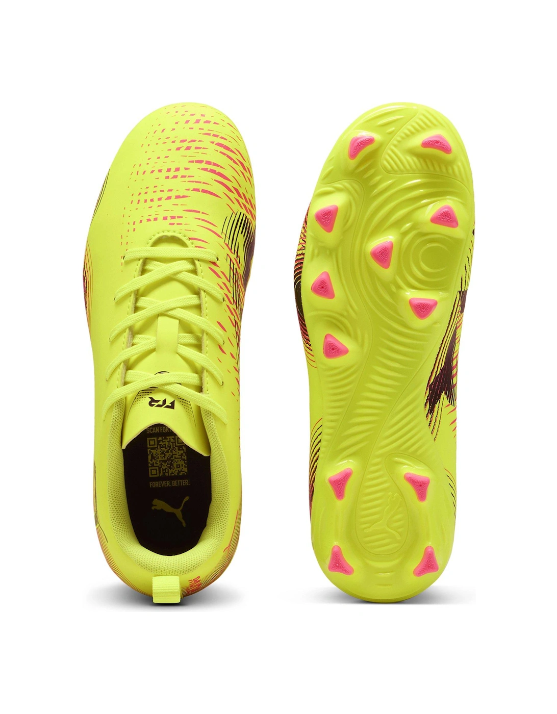 Junior Future 8 Play Firm Ground Football Boots - Yellow