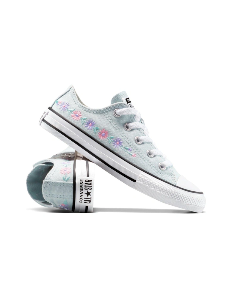 Kids Ox Trainers - Blue - Court Purple/Violet Heat/White