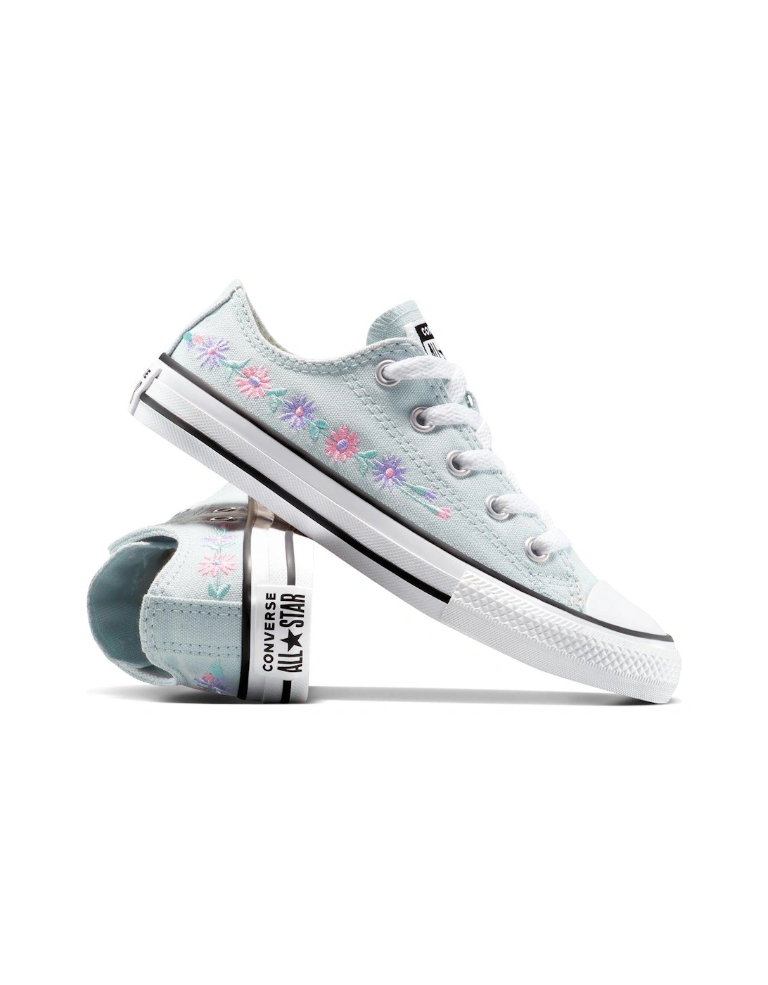 Kids Ox Trainers - Blue - Court Purple/Violet Heat/White