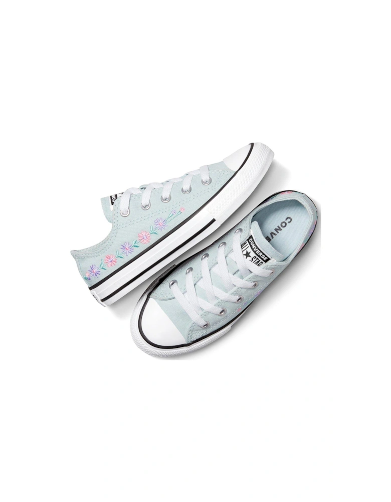 Kids Ox Trainers - Blue - Court Purple/Violet Heat/White