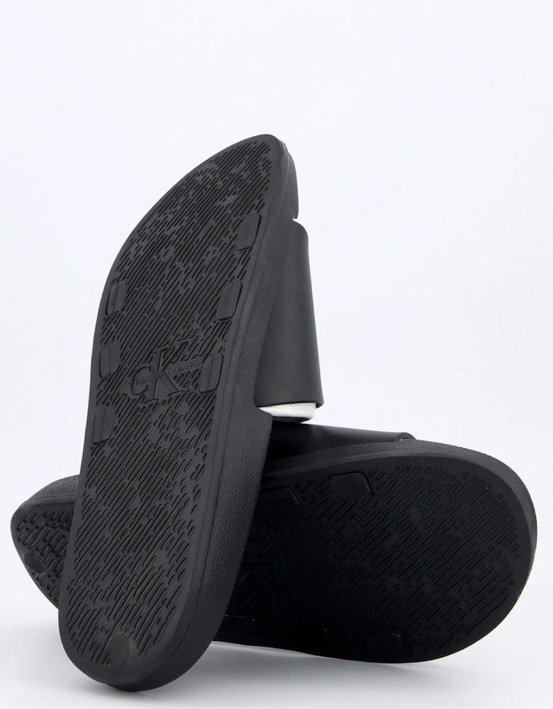 Neoprene Logo Sliders - Black/White