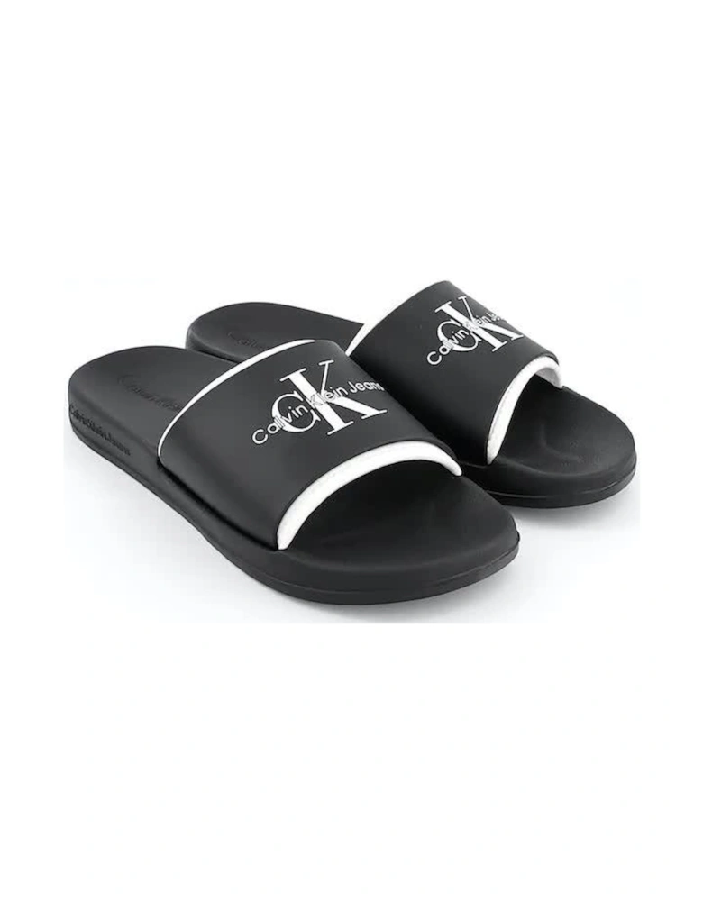 Neoprene Logo Sliders - Black/White