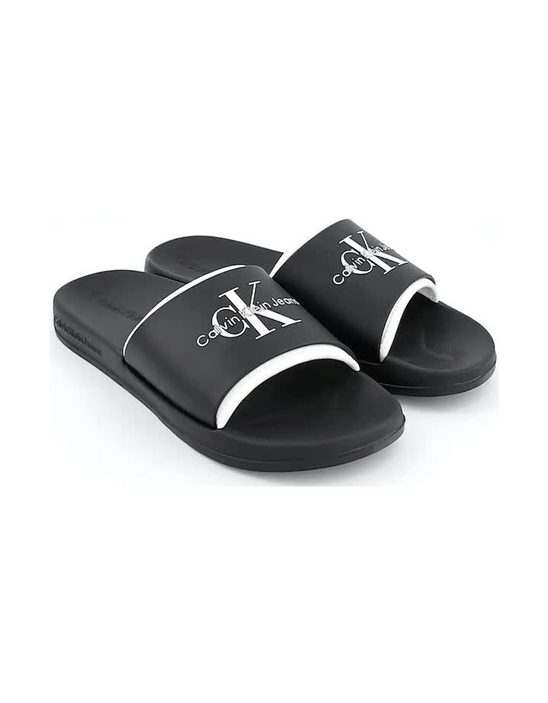 Neoprene Logo Sliders - Black/White
