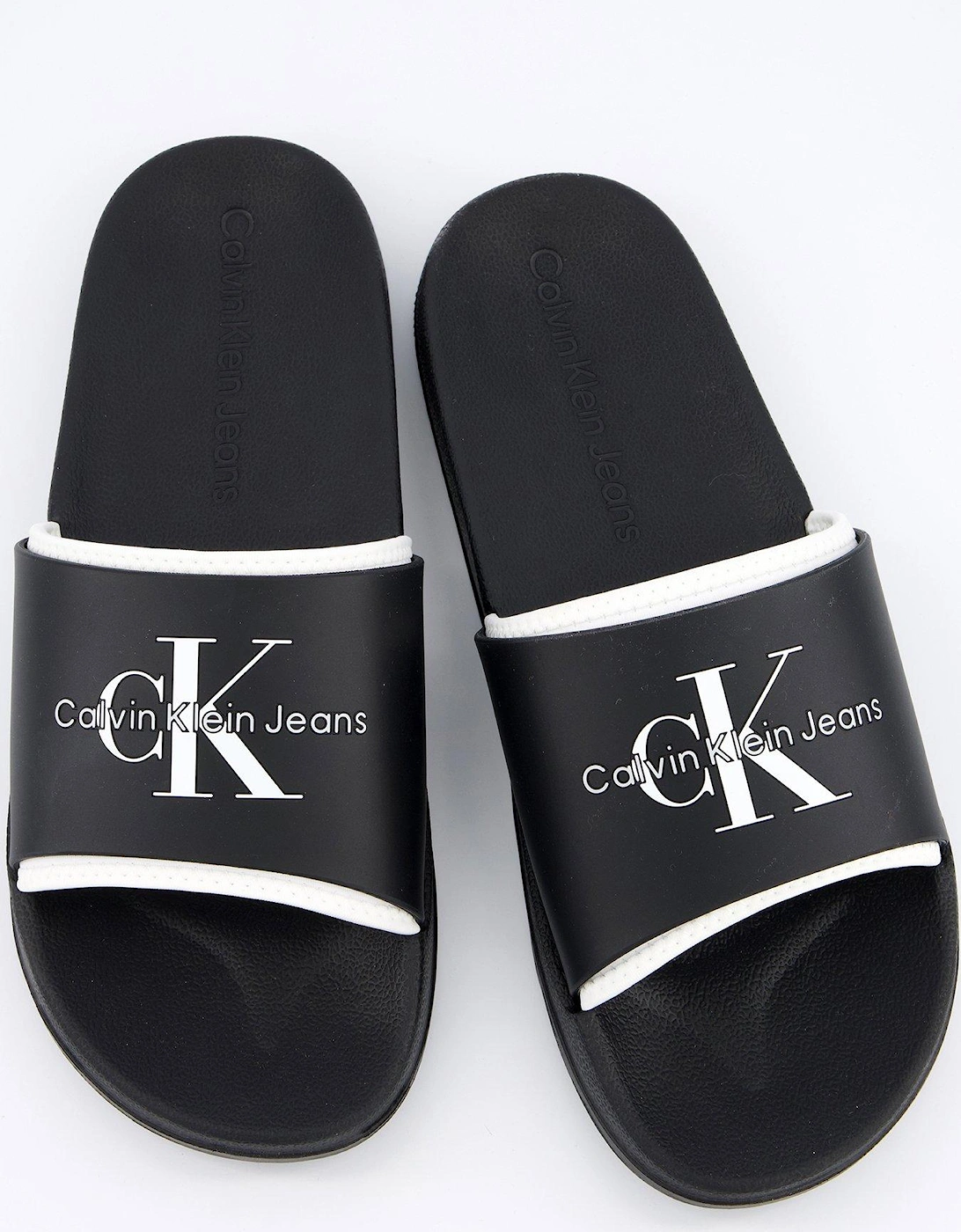 Neoprene Logo Sliders - Black/White