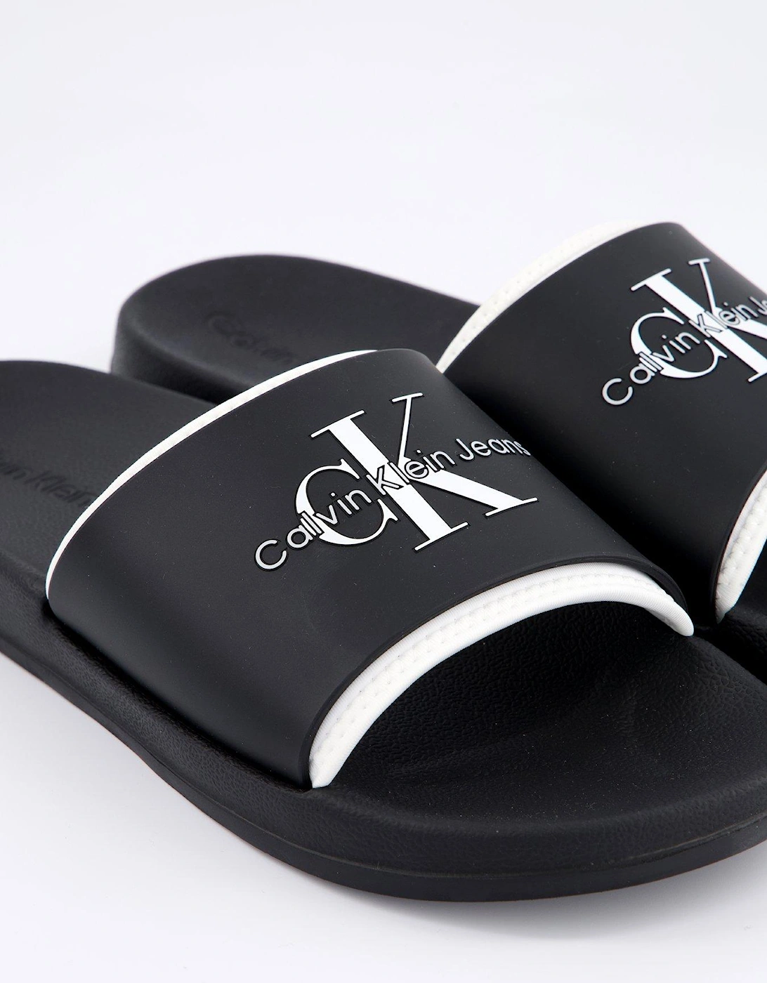 Neoprene Logo Sliders - Black/White