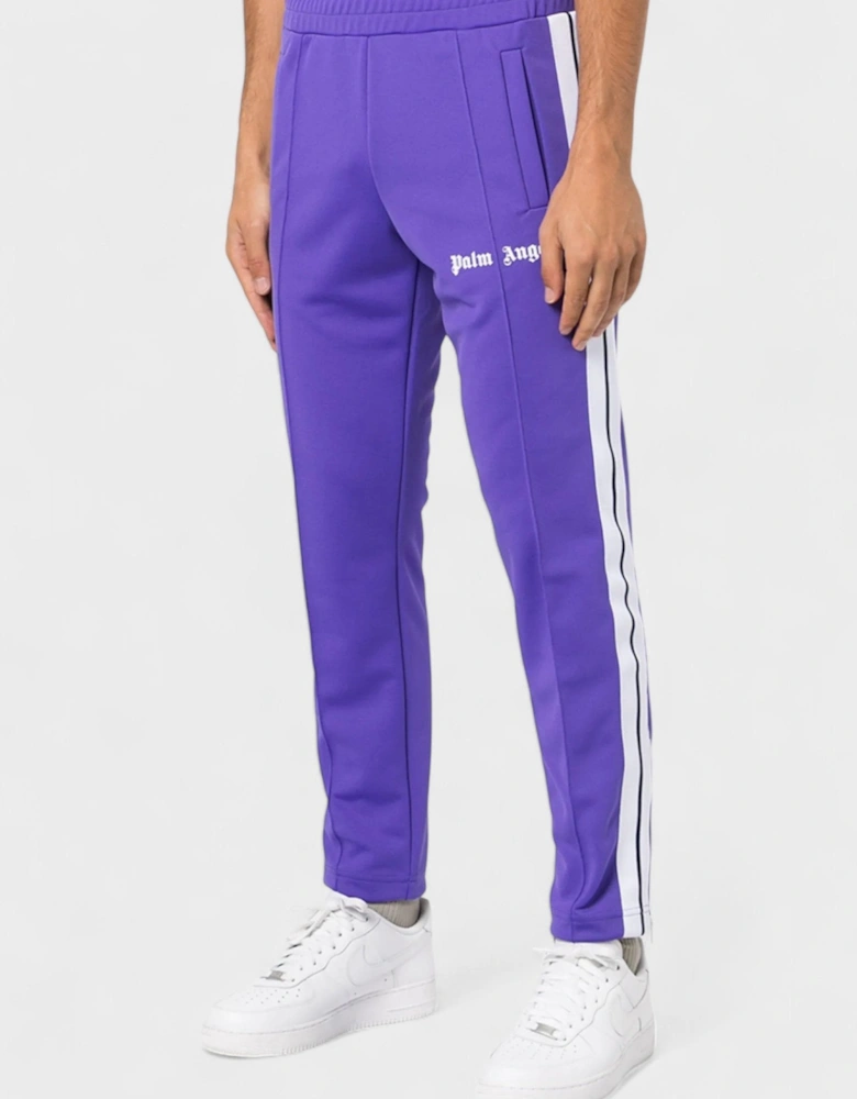 Slim Track Pants Purple White