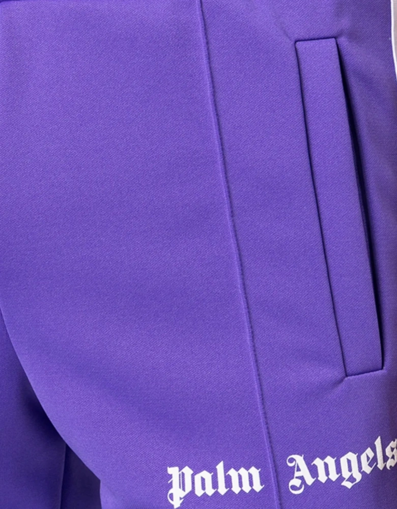 Slim Track Pants Purple White