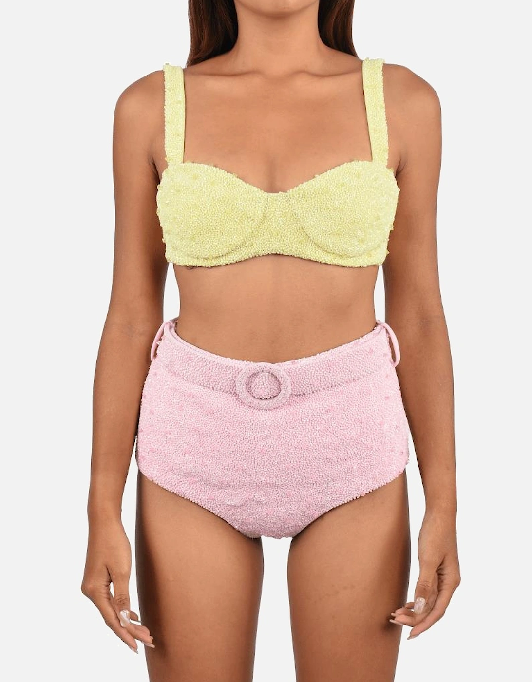 Heidi Hand Beaded Bikini Bottom Multicolour