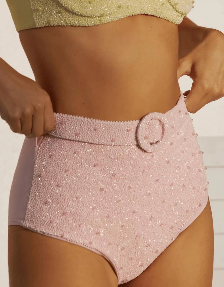 Heidi Hand Beaded Bikini Bottom Multicolour