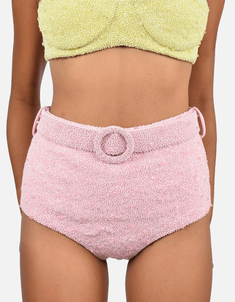 Heidi Hand Beaded Bikini Bottom Multicolour