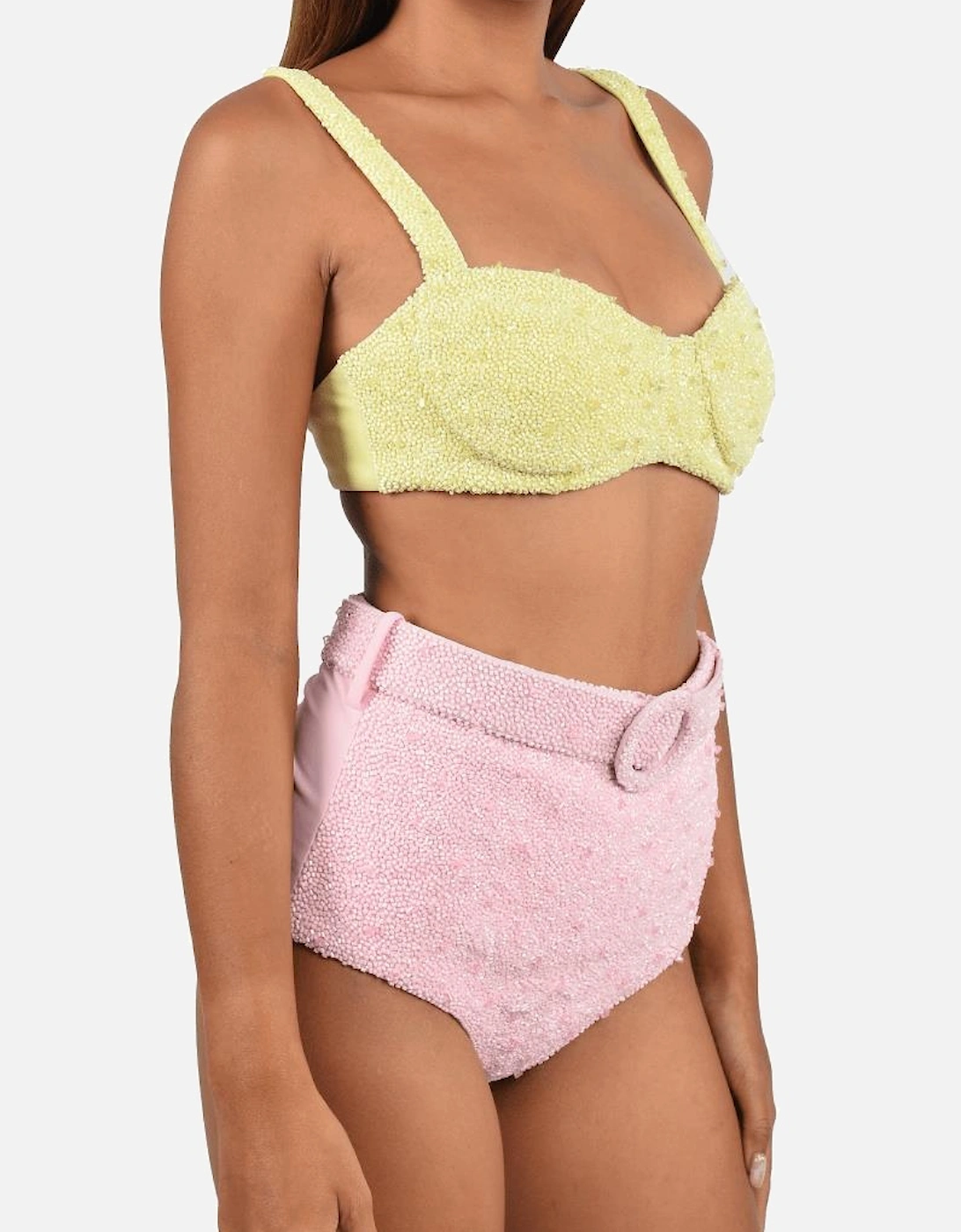 Heidi Hand Beaded Bikini Bottom Multicolour