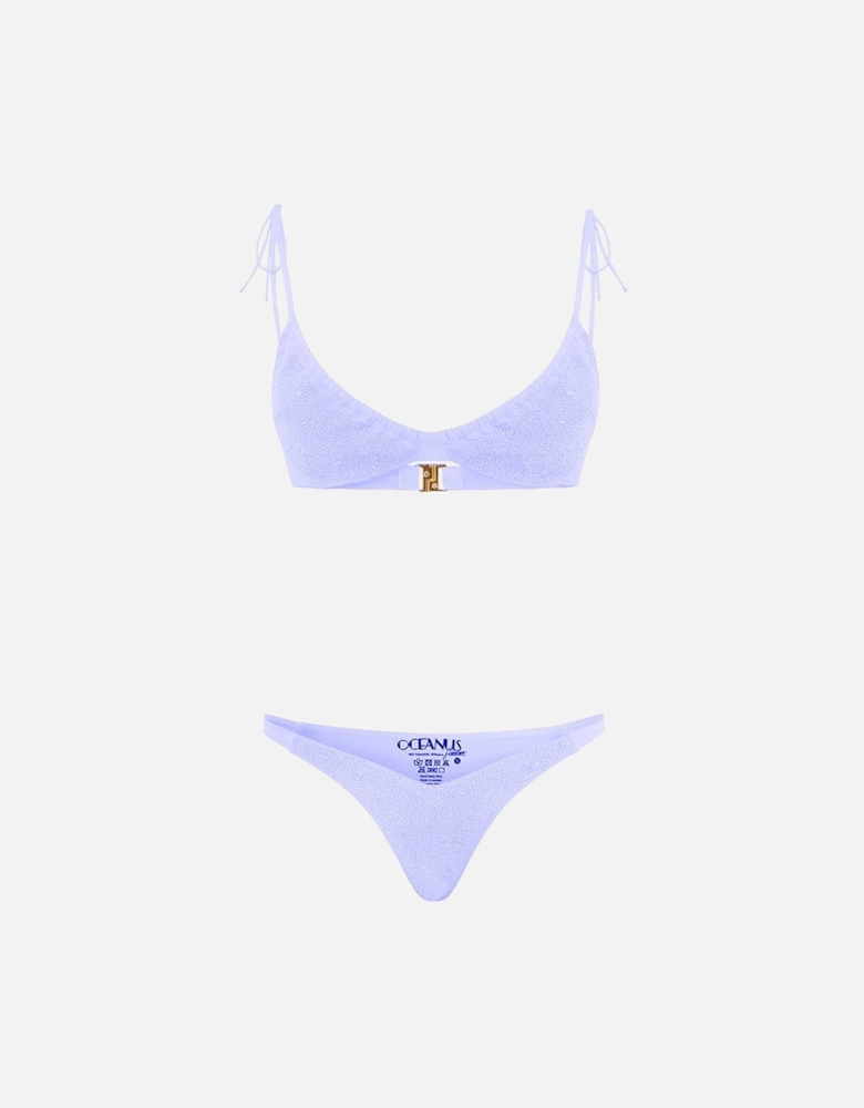 Ariel Hand Embroidered Underwire Bikini Bottom