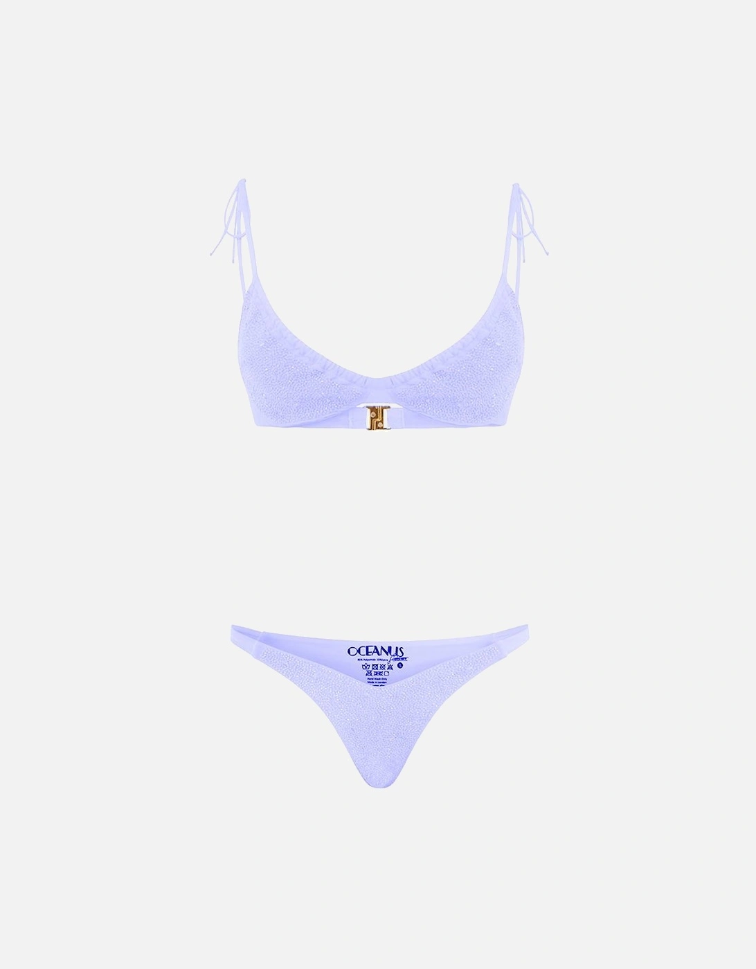 Ariel Hand Embroidered Underwire Bikini Bottom