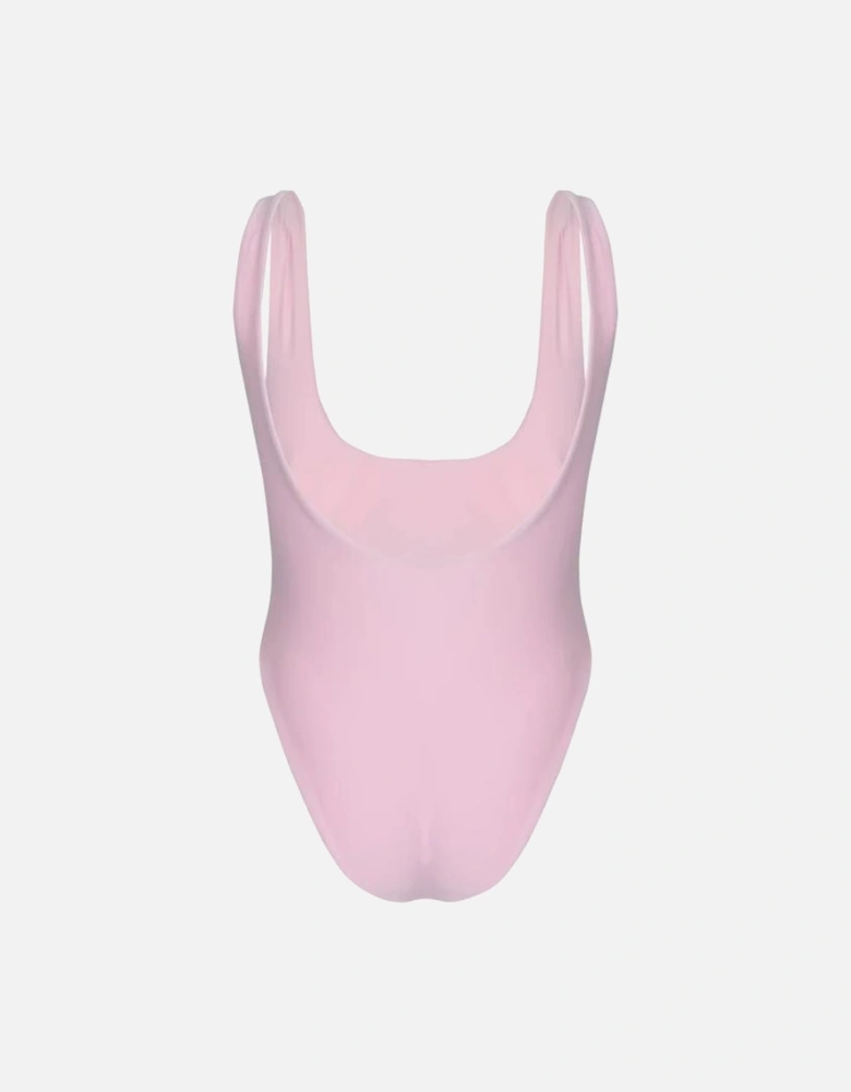 Maya Scoop Back Tropical Swimsuit Pink