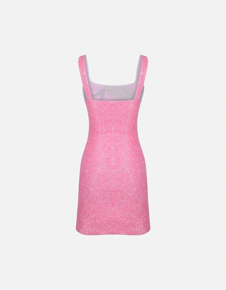 St. Barth Hand-Beaded Crystal Dress - Pink