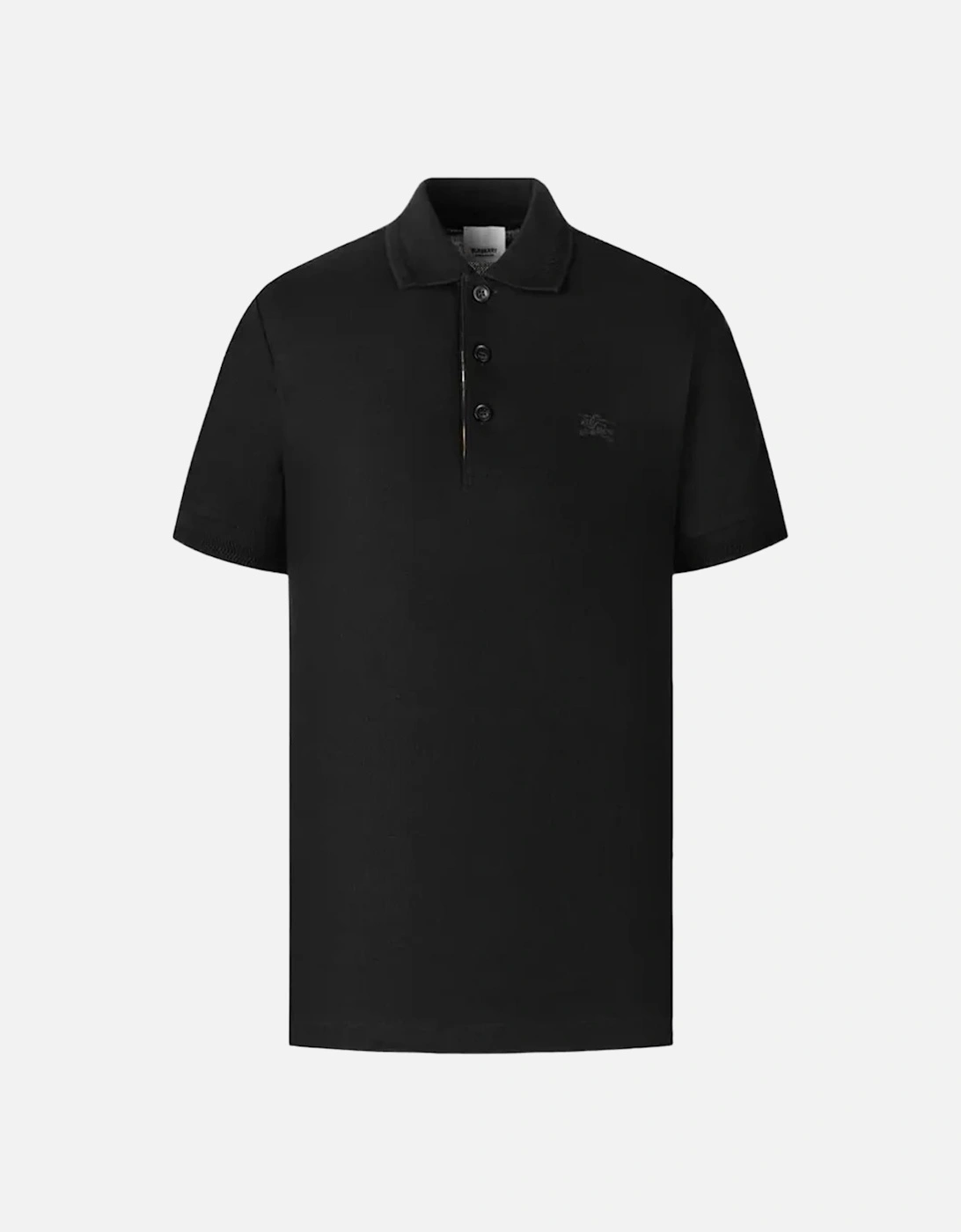 Branded Equestrian Knight Logo Polo Shirt in Black, 3 of 2