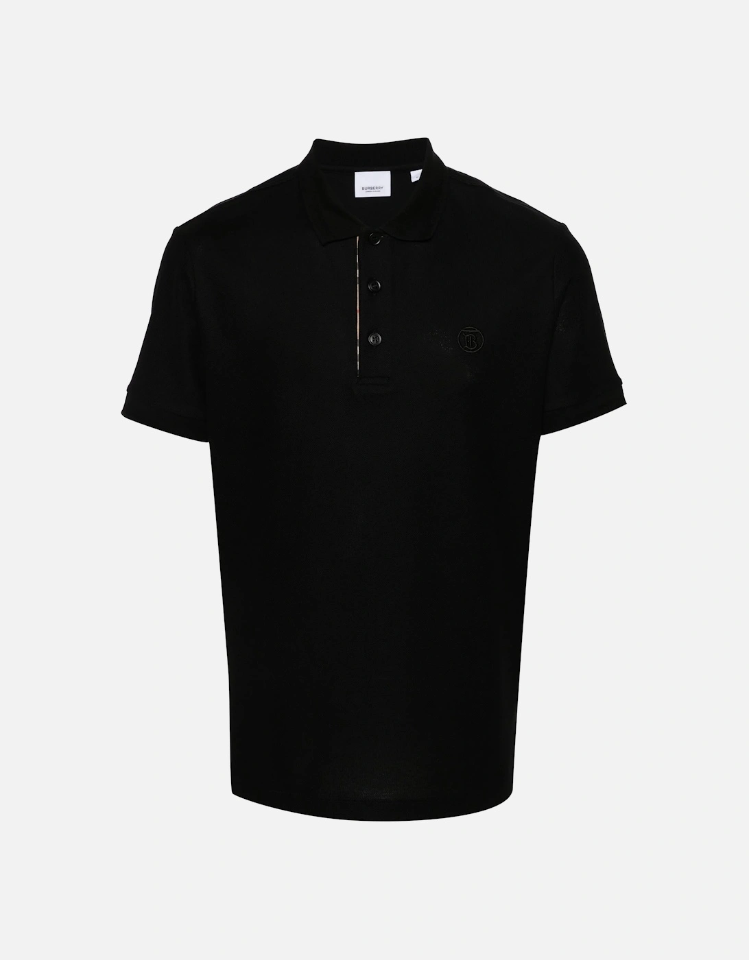 Circle TB Logo Embroidered Polo in Black, 6 of 5