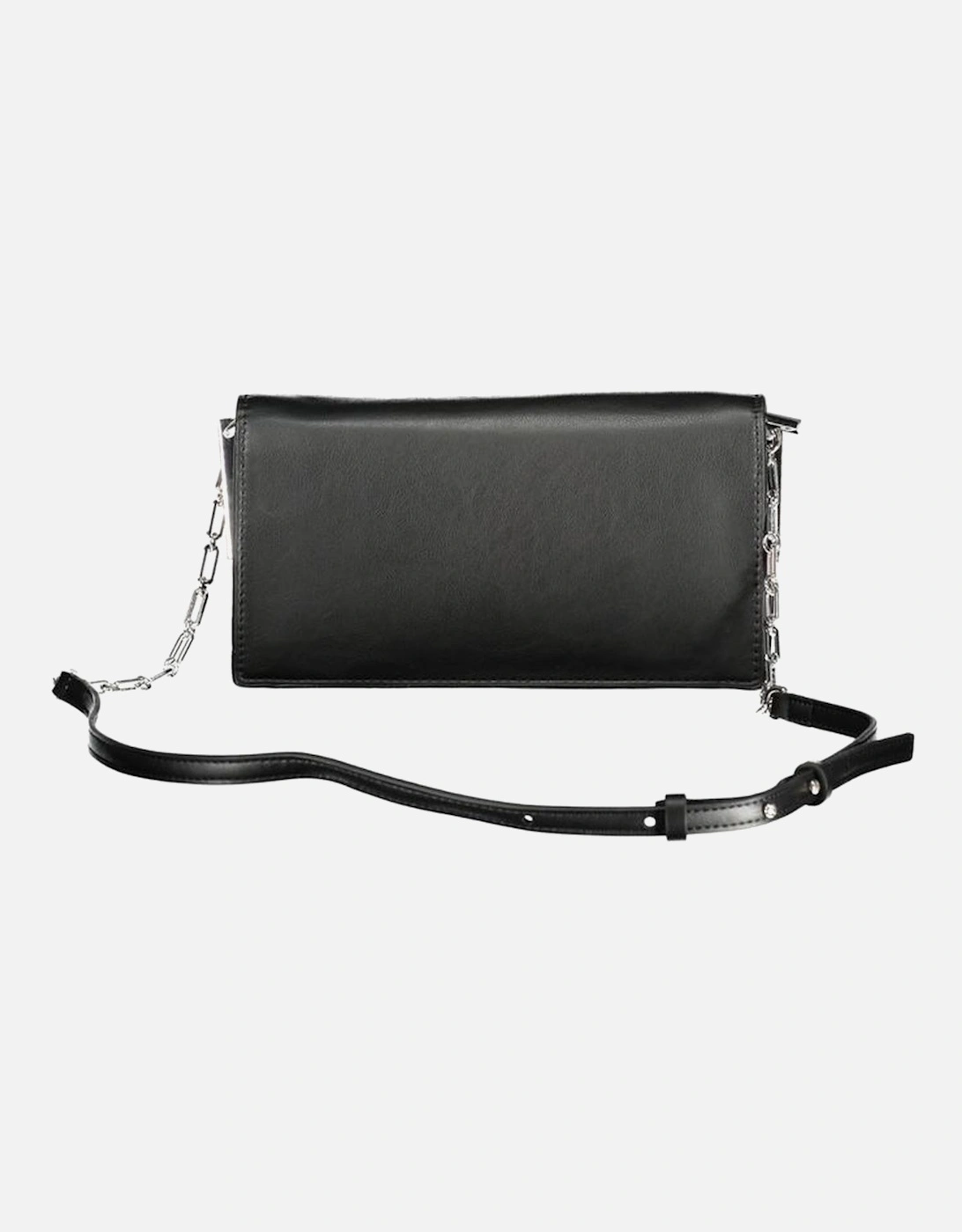 Adjustable Shoulder Bag with Twist Closure Women - Black Handbags
