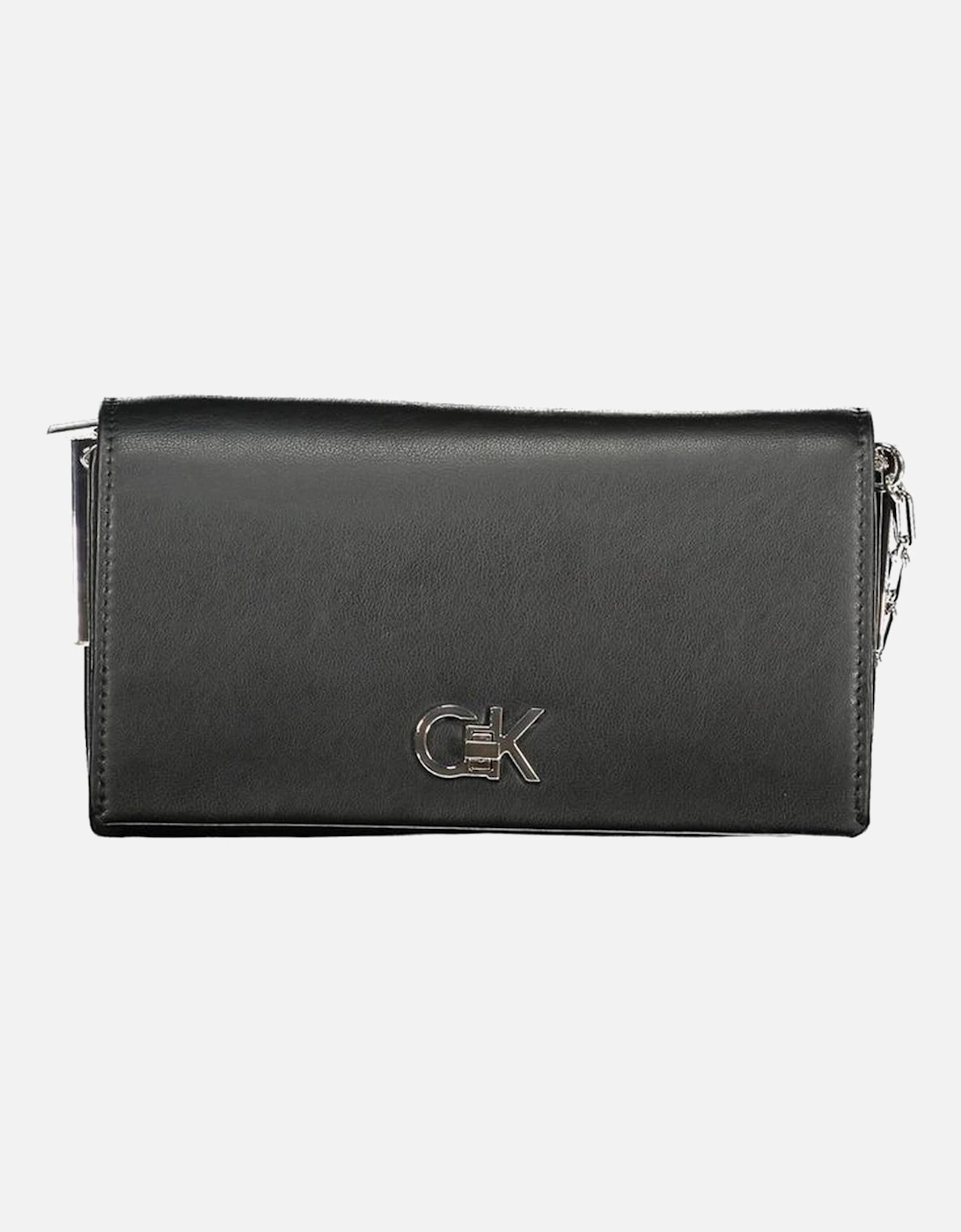 Adjustable Shoulder Bag with Twist Closure Women - Black Handbags, 4 of 3