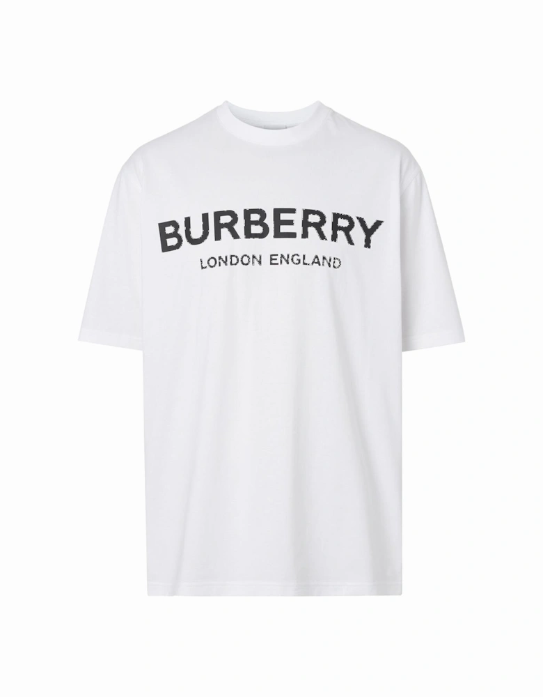 London Letchford Logo Print T-shirt White