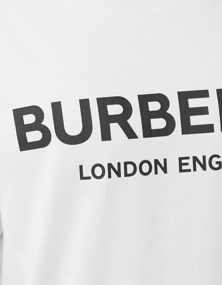 London Letchford Logo Print T-shirt White