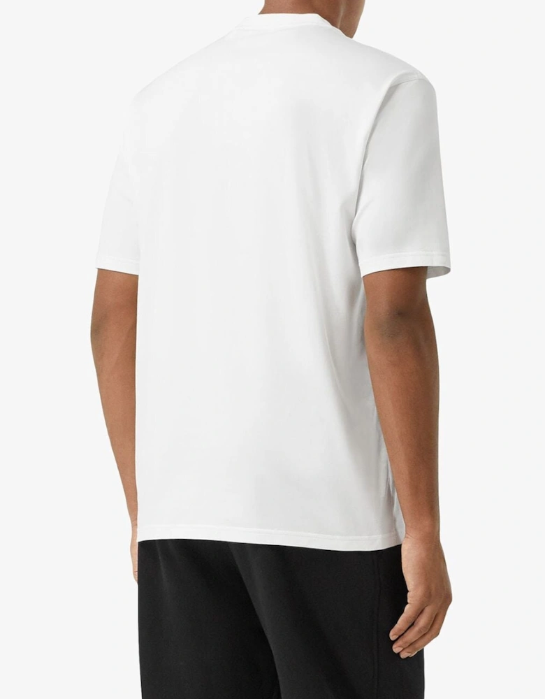 London Letchford Logo Print T-shirt White