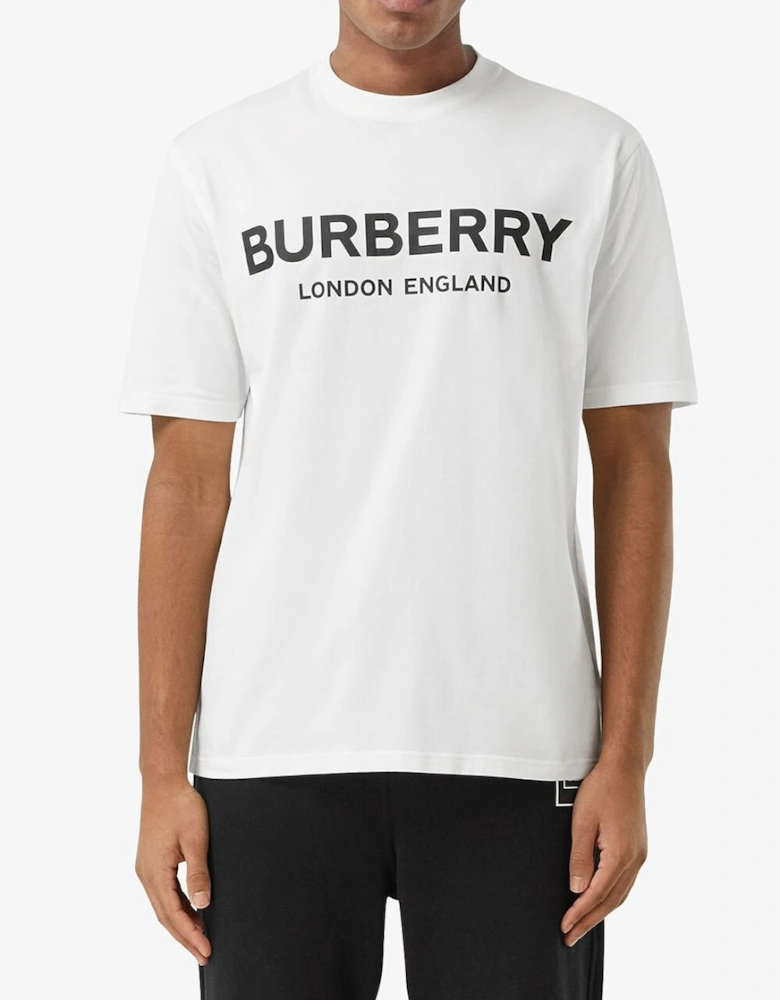 London Letchford Logo Print T-shirt White