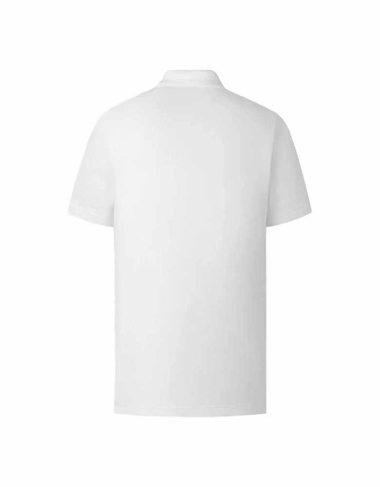 Equestrian Knight Embroidered Logo Polo in White